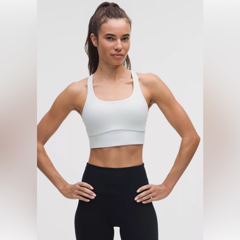 Lululemon Energy Longline Bra in Bone Size 4 New w Tags! Discontinued Color